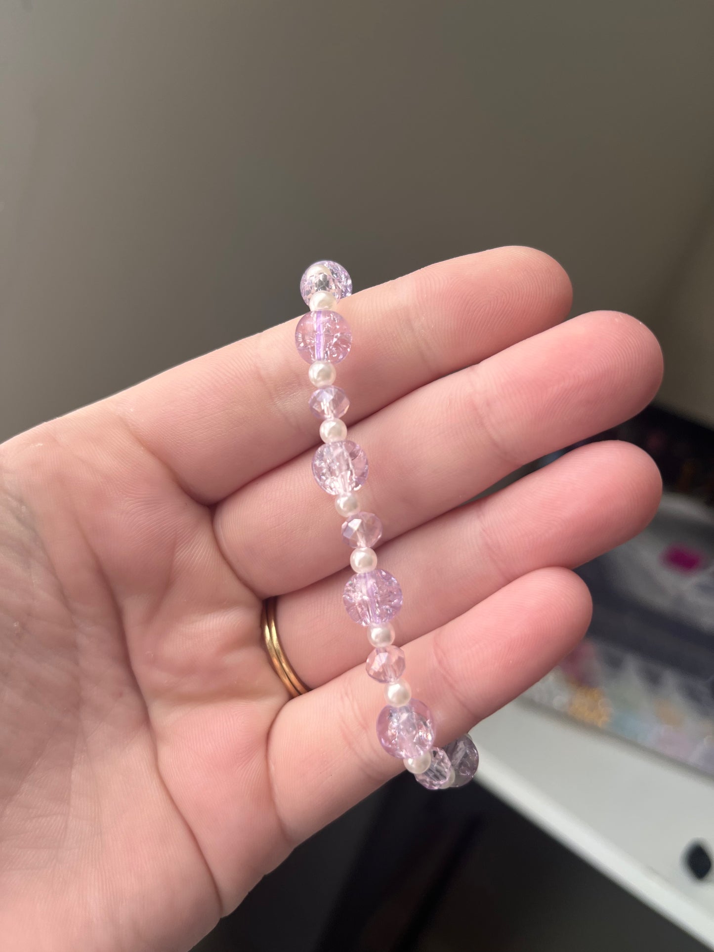 Purple Beaded Bracelet